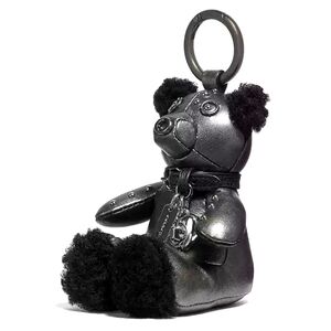 RARE Coach Wizard Of Oz Tin Man Leather Bear Keychain